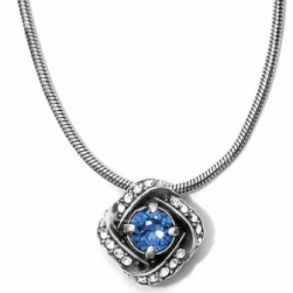 Brighton Jewelry - Brighton Eternity Knot Necklace in Blue